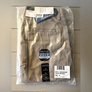 BNWT Nautica Boys Khaki Pants Size Regular 16